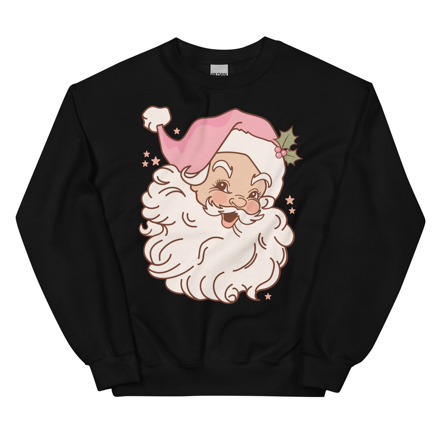 vintage pink santa crewneck