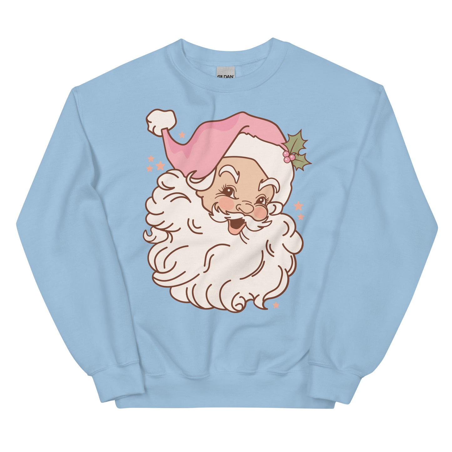 vintage pink santa crewneck