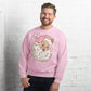 vintage pink santa crewneck