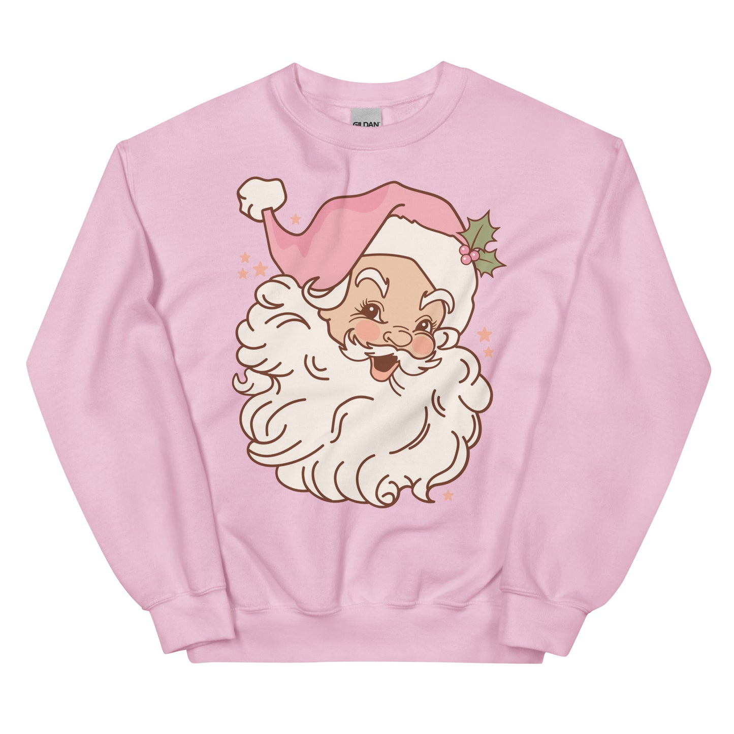 vintage pink santa crewneck