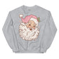 vintage pink santa crewneck