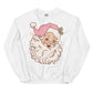 vintage pink santa crewneck