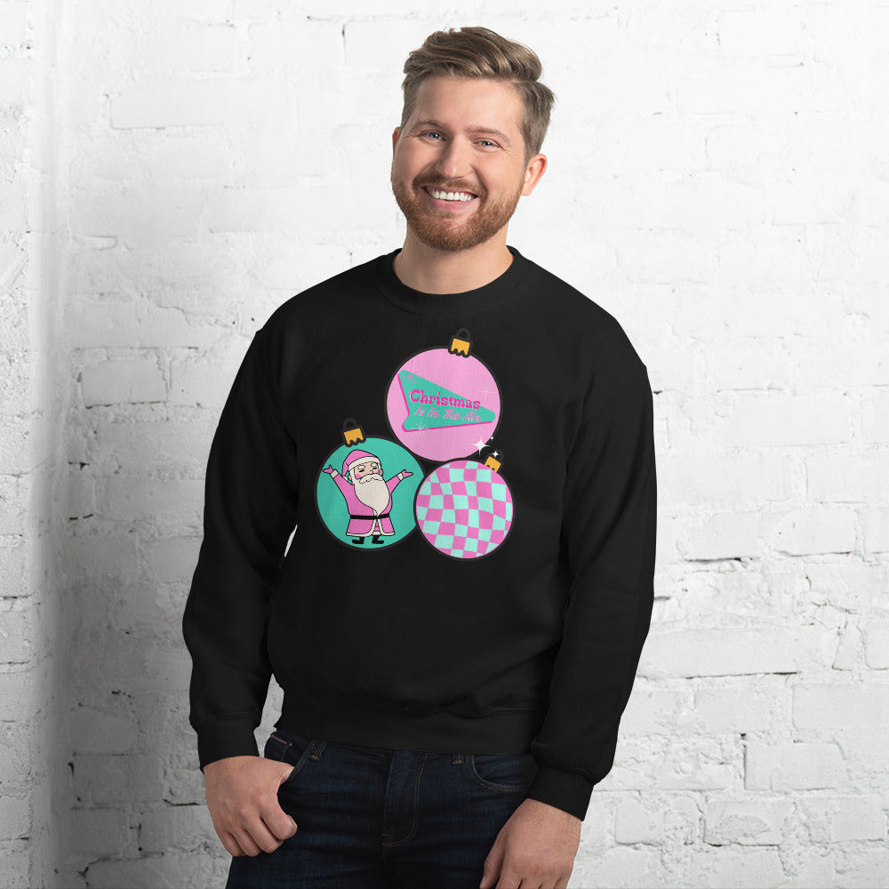 trendy christmas ornaments crewneck